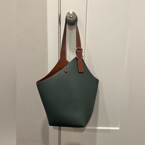 LEATHER SHOULDER BAG PURSE WITH COSMETIC BAG ‘CELESTE’